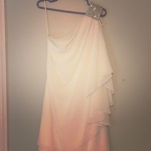 One shoulder formal dress